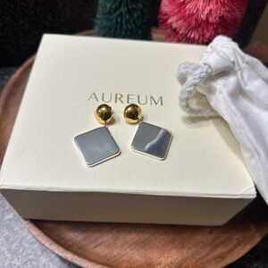 Aureum Ilona Gold and Silver Geometric Earrings